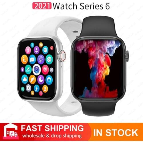 2021 Smartwatch Series 6 IWO W26 Men Womens Smart Watches Sports Fitness Bracelet For Huawei Xiaomi Apple Watch PK X8 Hw22 Hw16