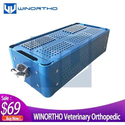 Orthopedic screw box veterinary pet instrument tray pin Small Animal Orthopaedic Tray with Screw Rack