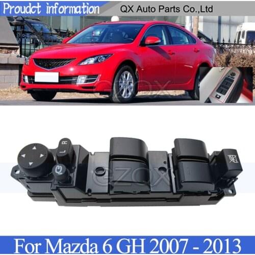 CAPQX Front Left side Window Control Switch Panel For Mazda 6 GH 2007 2008 2009 2010 2011 - 2013 Master Console Control Switch