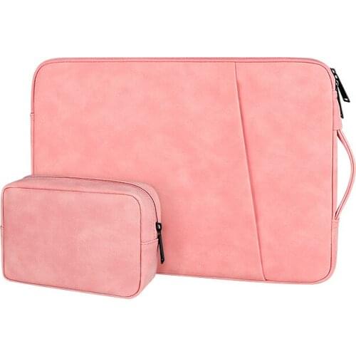 Rainyear PU Laptop Bag Notebook Case for 13.3 14 15.4 inch Women Men Handbag for Macbook HP Dell ASUS Lenovo Sleeve Handbag