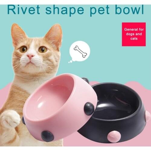 Plastic Dog Bowl Food Feeder Pet Puppy Cat Feeding Tray Pet Supplies
