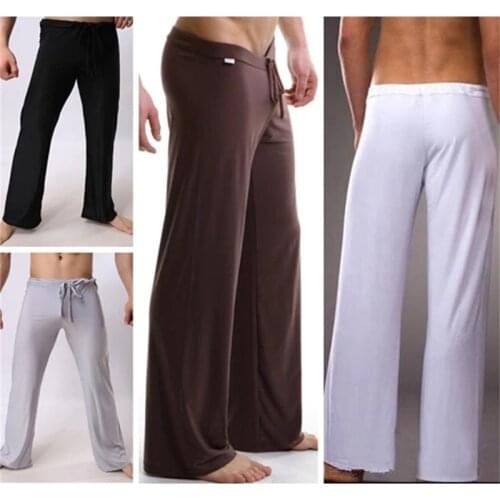 High Quality Brand Men Casual Pants/ Loose Male Trousers/Loungewear Lounge Fitness Home Sleepwear Gay Men Pants Breathable