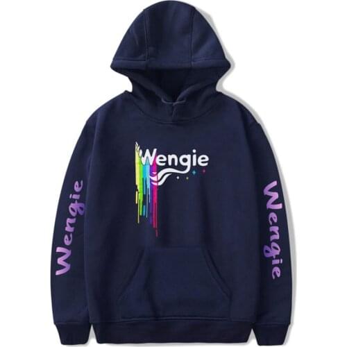Wengie Hoodie Sweatshirt Fashion Print Hoodies Women/Men Long Sleeve Hooded Sweatshirts Casual Streetwear Clothes Plus Size