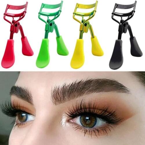 1PC Black Purple Frosted Handle Eyelashes Clip Curl Eye Lash Cosmetic Beauty Makeup Fake Eyelash Curler Curling Tweezers Tools