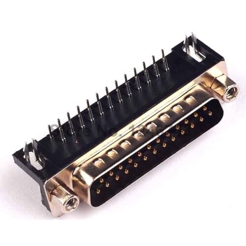 10PCS/LOT D-SUB DB25 25Pins Male Plug Solder Type Welding Connector DIY