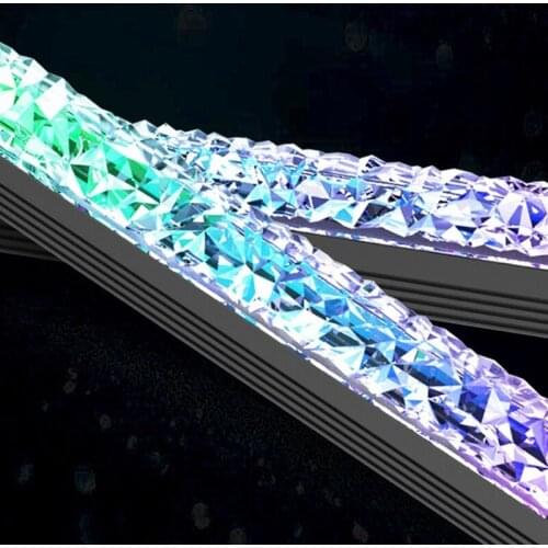 20CB PC Computer Case Light Bar Magnetic 5V / 3 PIN Addressable RGB LED Strip Light Support Aura Sync Diamond Crystal