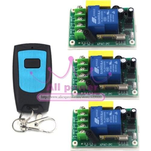220 volts 30A Mini one-way wireless remote control switch with 100 meters 1 key high-power remote control