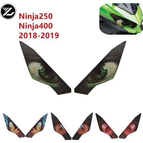 For KAWASAKI NINJA250 NINJA400 2018 2019 Motorcycle accessories headlight protection sticker headlights eye body sticker