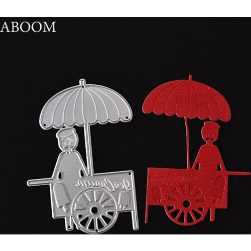ABOOM New Character And Ice Cream Car Design Die Cut Classic Chinese Style Scrapbooking Album Photo Cutting Dies For Card Making
