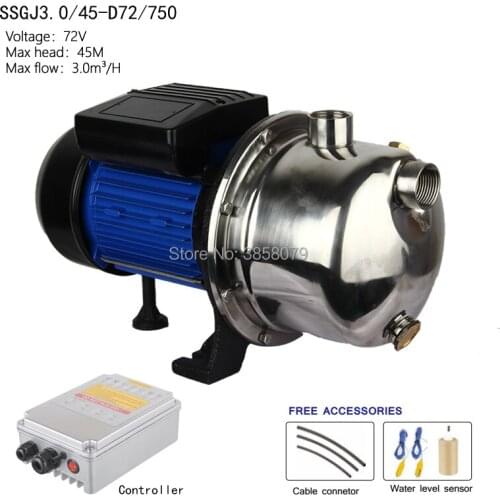 Automatic DC Surface Solar Pumps , Solar Surface Pump centrifugal solar jet pump SSGJ3.0/45-D72/750