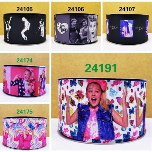 Free shipping 50 yard cartoon halloween printed grosgrain ribbon 24191