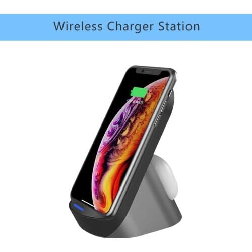 3 In 1 Qi Wireless Charger Station For iPhone 12 11 XR Samsung S21 S20 Mi Xiaomi 11 10 AirPods Fast Charger Dock For Apple Watch
