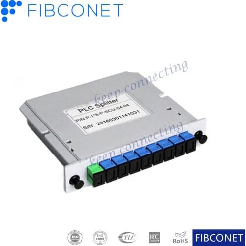 FTTH Plug-in Type Pon Outdoor Optic Splitters, 1X8 Optical Splitter 1*8 Lgx Box