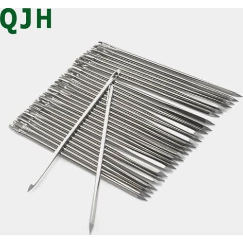 3Sizes 4.8cm 5.8cm 7cm leather sewing needle Stainless Steel Handy Needles Canvas Leather Sewing Stitching Tool