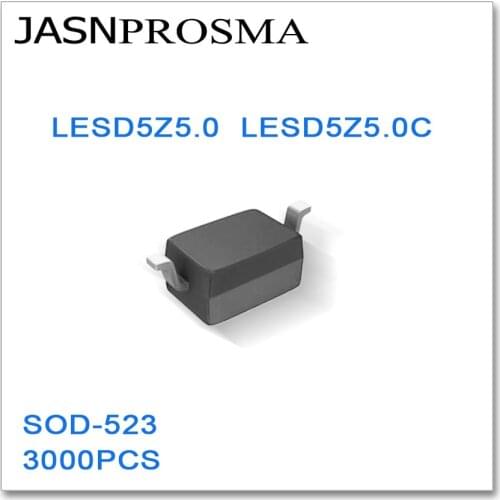 JASNPROSMA SOD523 3000PCS LESD5Z5.0T1G LESD5Z5.0CT1G LESD5Z5.0 LESD5Z5.0C 5V Uni Bi Direction Made in China ESD 0805