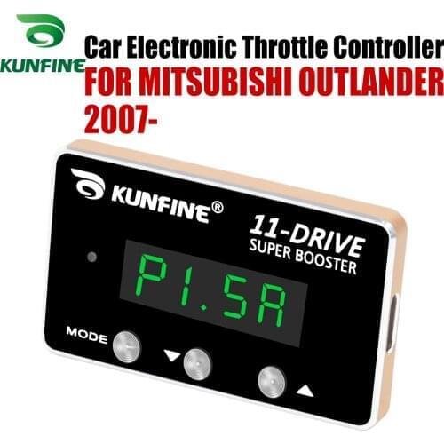 KUNFINE Car Electronic Throttle Controller Racing Accelerator Potent Booster For MITSUBISHI OUTLANDER 2007-After Tuning Parts
