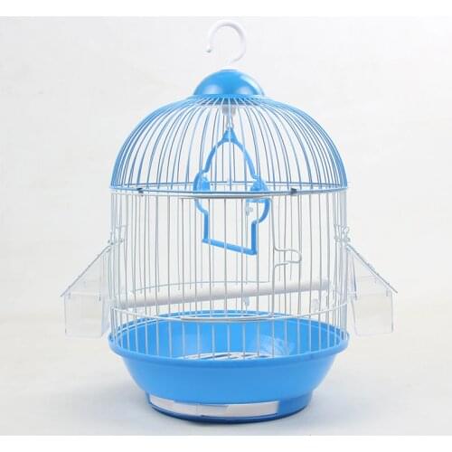1PCS Small Metal Wire Small Bird Cage Wenchuan Pearl Bird Parrot Acacia Wrought Iron Universal Birdcage Takeout