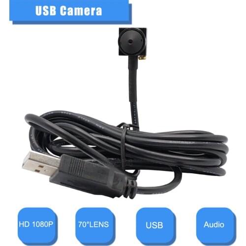 HD1080P/2MP USB 2.0 MINI CCTV Camera 3.7MM Lens microusb band Audio Camera With USB Webcam For use Windows Computer PC Laptop