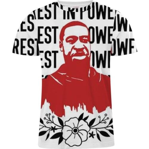Letters and figure printing just for George Floyd printing custom Men t-shirt