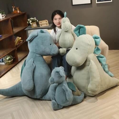 60/90cm Soft Lovely Dinosaur Plush Doll Cartoon Stuffed Animal Dino Toy for Kids Baby Hug Doll Sleep Pillow Kawaii Birthday Gift