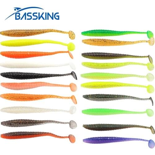 TAF Soft Fishing Lure 7.5cm/1.5g 9cm/2.4g 10cm/3.5g 20 Colors Quality Professional Soft Baits T Tail Worm Wobblers