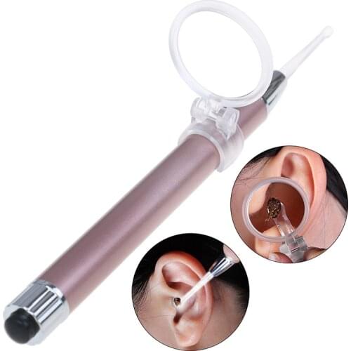 1PC New Baby Ear Cleaner Ear Wax Removal Tool Flashlight Earpick Ear Cleaning Earwax Remover Ear Curette Light Spoon