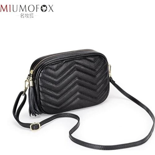 2021 New Genuine Leather Marmont Women Bags Designer Wave Shoulder Cross body Classic Womens Bag Fashion Brand Messenger Bag