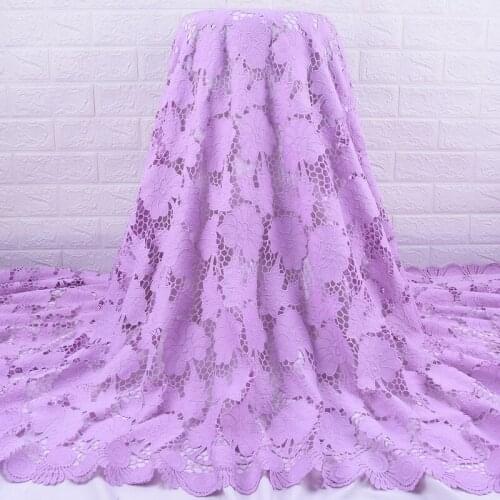 Zhenguiru Pink Guipure Cord New Arrival African Fabric Mesh French Fabric Leaf Shape Nigerian Fabric For Women Party Dress A2019