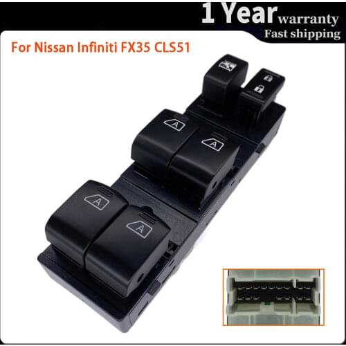 Car Driver Side Electric Master Window Lifter Control Switch Console For Nissan Q40 QX50 QX70 Infiniti FX35 CLS51 25401-1BN1C