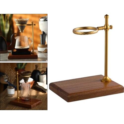 Drip Coffee Stand Wood Coffee Dripper Stand for Pour Over Coffee Filters Signle Hole Holder Filter Cup Holder Filter Cup Holder