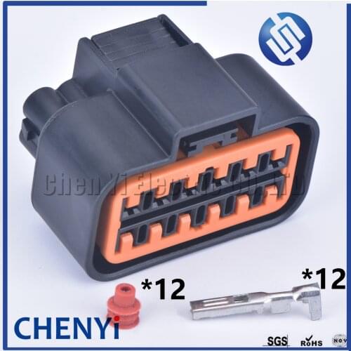 12 Pin PB625-12027 PB621-12020 Gas Accelerator Pedal Plug Automotive Light Lamp Socket For KIA 99-05 VW Jetta Golf GTI MK4 Audi