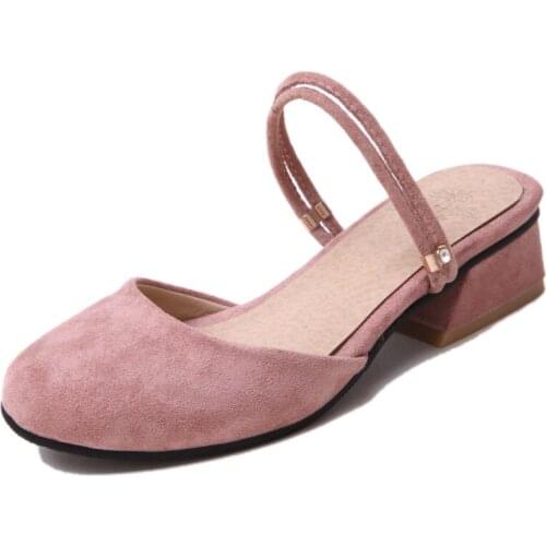 2018 summer casual in the square with a pair of shoes wearing size 32-45 Baotou student sandals tide 18420