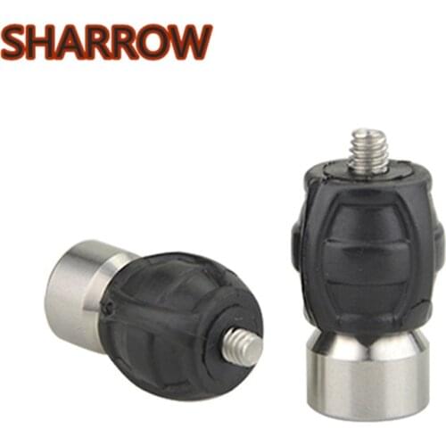 2pcs Archery Bow Sight Stabilizer Ball Absorbing Aiming Head Stabilizer Damping Rod Silencer Bow Hunting Shooting Accessories