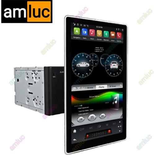 Tesla Style Android 12.8 inch big IPS Rotatable Screen Car Vehicle Truck Van Multimedia Radio Player GPS Navigation Universal