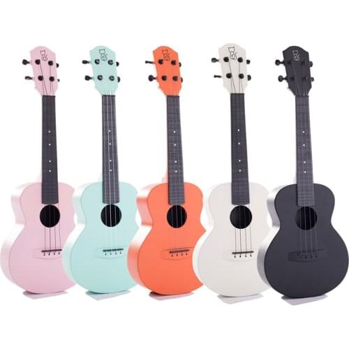23 inch Carbon Fiber Ukulele Concert 23” Beginner Travel Ukulele Kit Waterproof Ukelele With Bag/Strap/Capo/Strings/Picks/Cloth