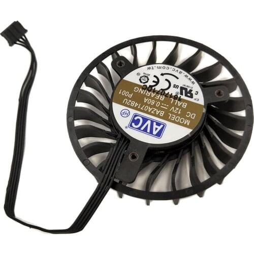 BAZA0714B2U 0.6AMP 4Pin 4Lines VGA Cooler Fan For QUADRO P4000 M4000 P001 P002 GPU Video Graphics Cards Cooling