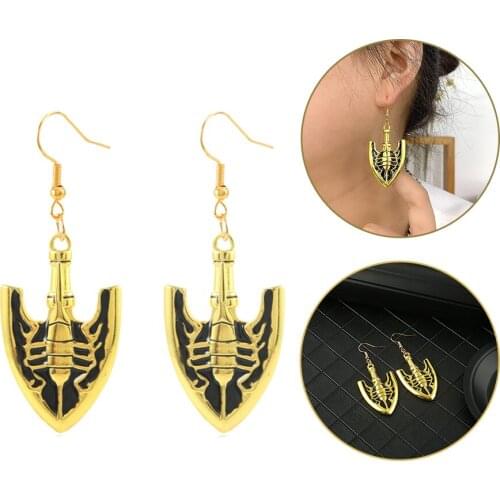 Anime Jojos Bizarre Adventure Earrings Drop Dangle For Women Trendy Unisex Cosplay Props Jewelry Gift