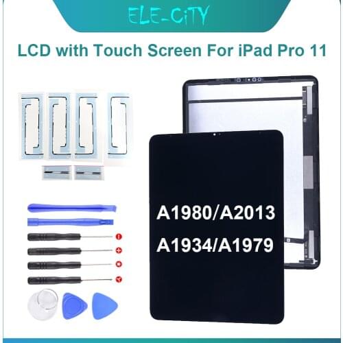 LCD Display For Apple iPad Pro 11 1st 2nd A1980 A1934 A1979 LCD Display Touch Screen Digitizer Sensor Assembly Panel Replacement
