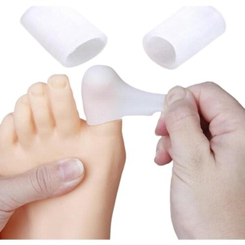 1 Pair of Silicone Footcare Protective Toe Caps to Prevent Blisters Corns Footcare Toe Caps Prevent Blisters Corns Toe Caps