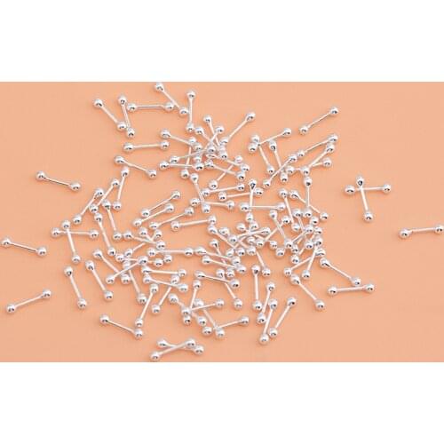 10PCS 925 sterling silver super small earrings ear stick women mini earrings ear bone nail ear needle nose nail Korean jewelry