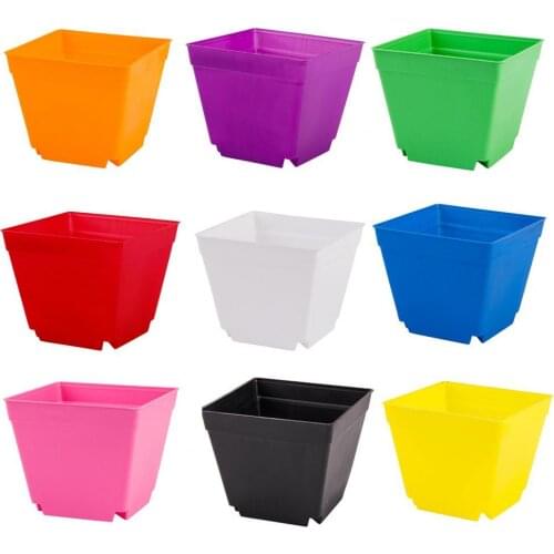 10Pcs Square Plant Pot Nursery Transplanting Planter Container Garden Basket Square Plant Pot Nursery Transplanting Plan