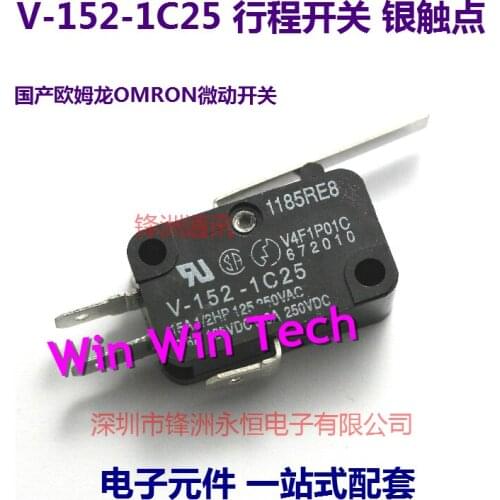 20pcs Micro switch V-152-1C25 stroke switch with handle silver contact