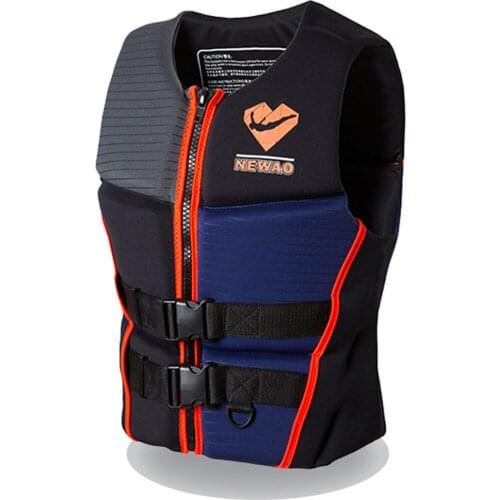 2021 new neoprene life jacket adult crash life vest high buoyancy drifting swimming boating motorboat safety life vest