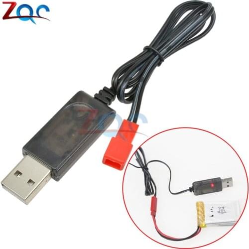3.7V 500mA Output 1S Lipo Lithium Battery USB Cable Charger Red JST Female Head