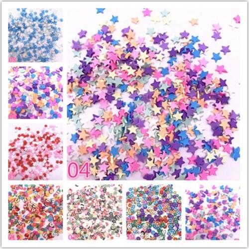 500Pcs Polymer Clay Flower Crafts Flatback Scrapbooking For Embellishments Nail Stickers /Phone Diy Accessories