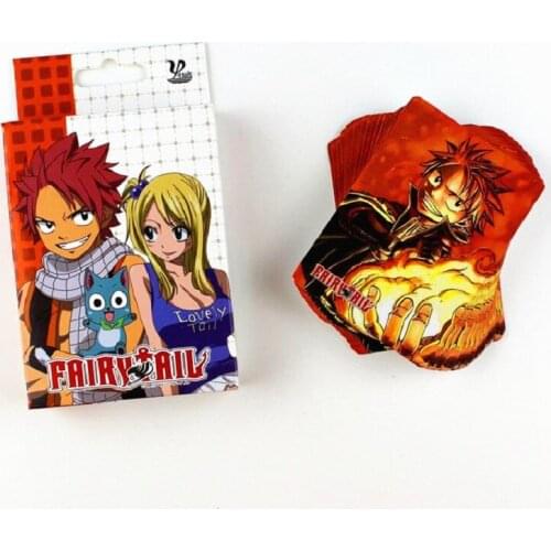 54 Sheets/Set Japanese Anime FAIRY TAIL Cards Cartoon Game Collection Card Postcard Anime Around