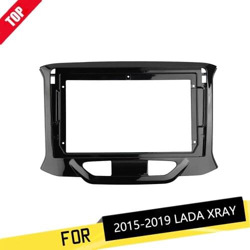 9 inch Radio Fascia For LADA XRAY 2015-2019 Double Din Stereo Panel Dash GPS DVD Player Install Surround Trim Panel Kit Frame