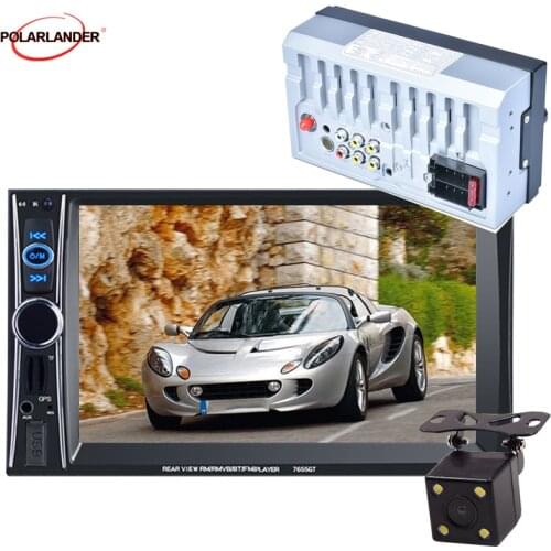 Car Stereo Radio car radio MP5 Player GPS Navigation 8G MAP Card 6.6" HD 2DIN Support USB/TF/AUX AUX FM Radio Bluetooth
