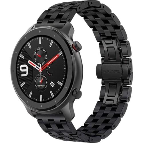 20mm/22mm Bracelet for AMAZFIT GTR 42/47MM Amazfit GTS Replacement watchband Stainless Steel strap for Amazfit Watch 2/2S/3