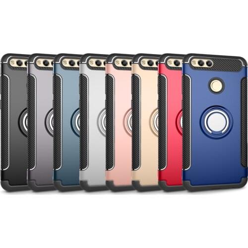 Ring Case For Huawei Honor 10 Case V10 Lite Magnetic Armor Holder Silicone Cover For Honor 8 9 Lite Case For Honor 7X V9 8X Play
